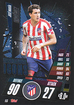 Jose Maria Gimenez Atletico Madrid 2020/21 Topps Match Attax CL International Icons #II03
